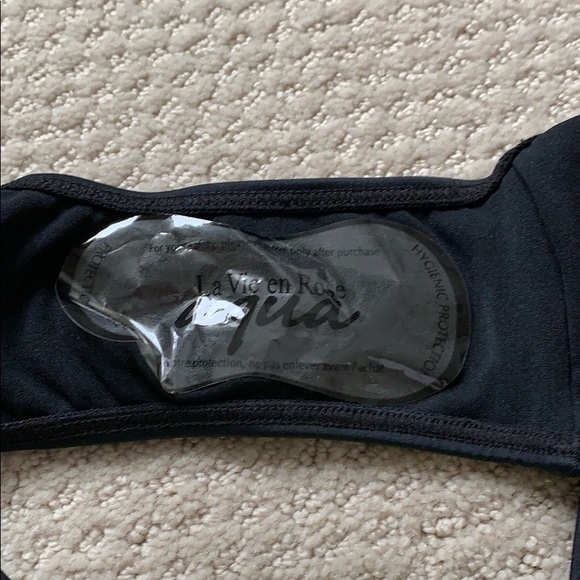 NEW La Vie En Rose black/green bikini bottom Med - Picture 4 of 6